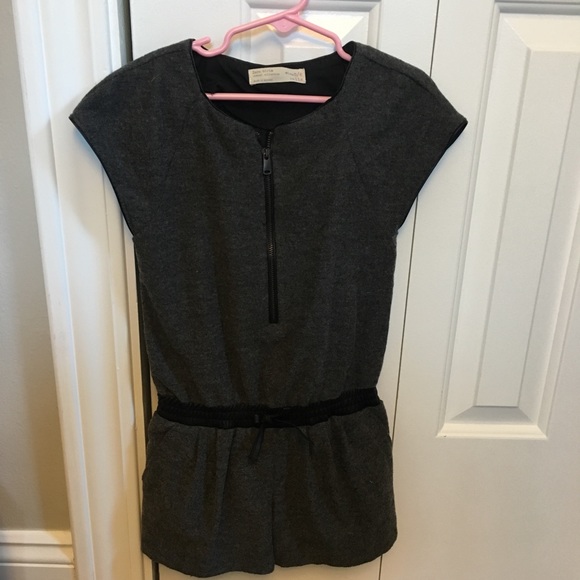 Zara Other - ZARA GIRL JUMPSUIT w Leather details WOOL